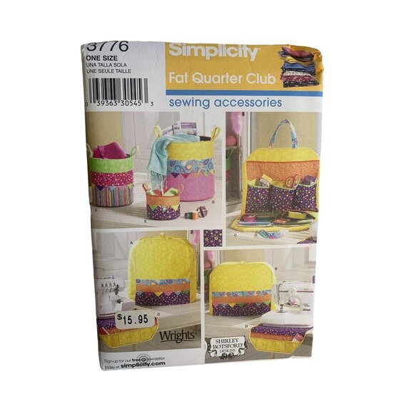 Simplicity Fat Quarter Sewing Accessories Sewing Pattern 3776 - uncut - Picture 1 of 3